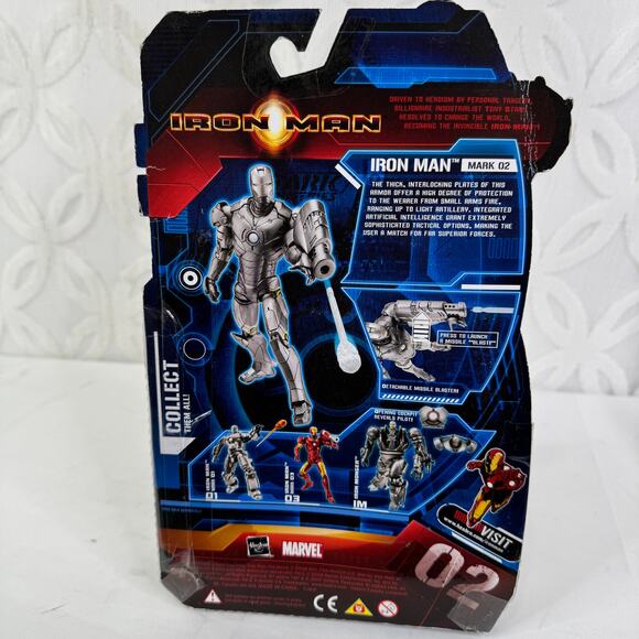 Hasbro Iron Man Mark 02 II Firing Missile 6" Action Figure Prototype 2008 MCU - Picture 6 of 8